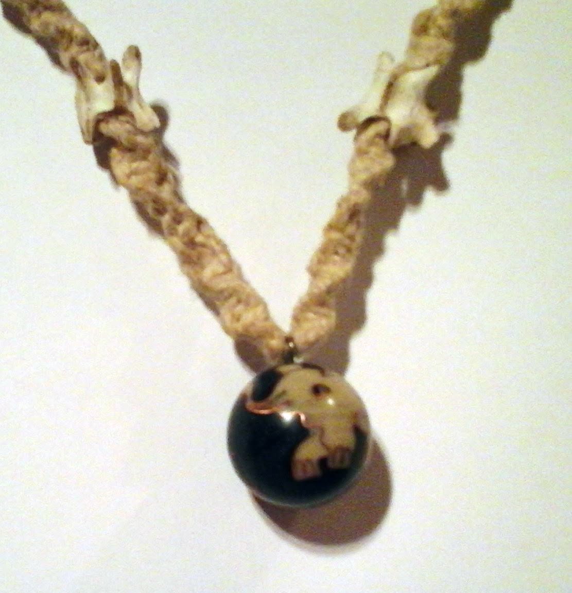 Hemp & Bone Necklace